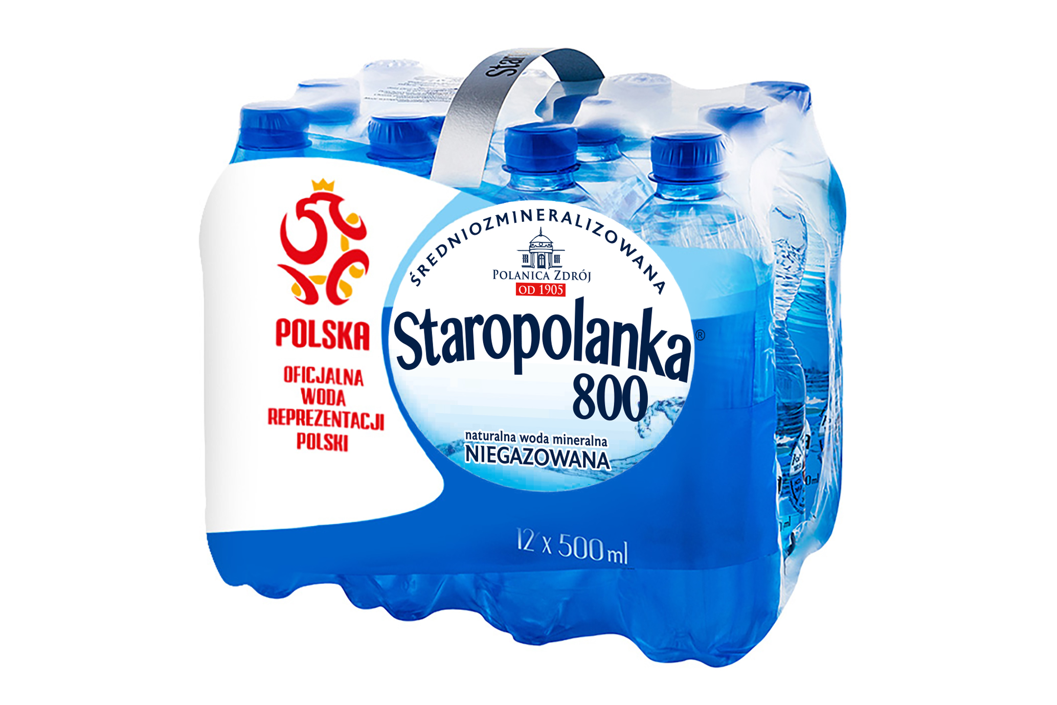 Woda mineralna Staropolanka 500ml zgrzewka 12 szt.