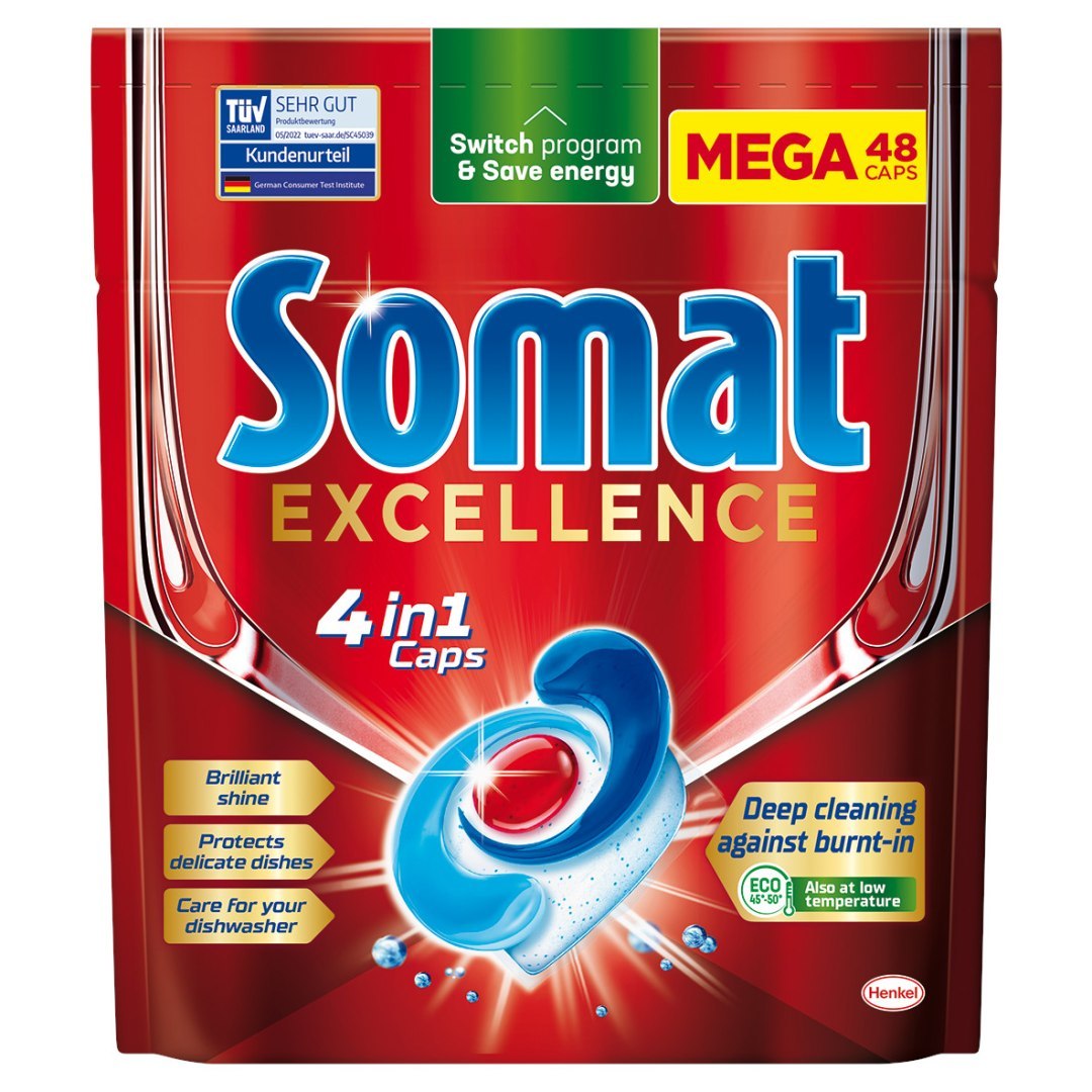 TABLETKI DO ZMYWARKI SOMAT EXCELLENCE 4W1 48 SZT.